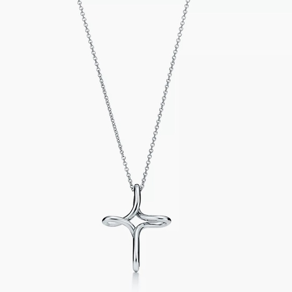 Tiffany & Co. Jewelry - Tiffany & Co. Elsa Peretti Infinity Cross Pendant, Medium, Sterling Silver